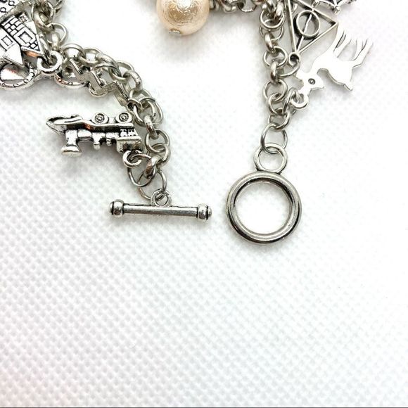 SILVER Harry Potter Charm Bracelet - Picture 9 of 11